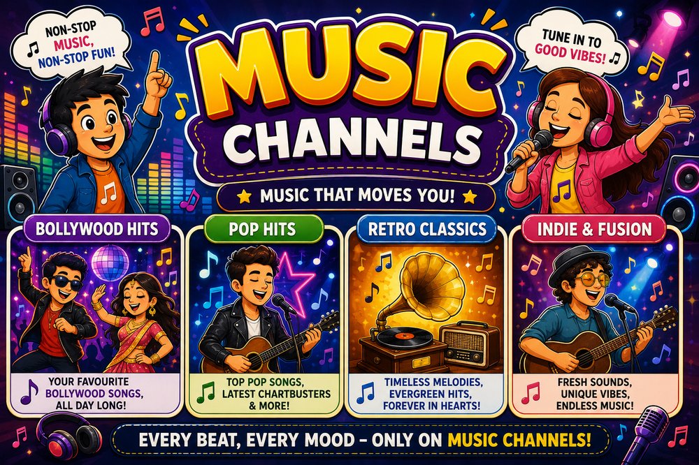 Music Channels on Charotar Digital IPTV
